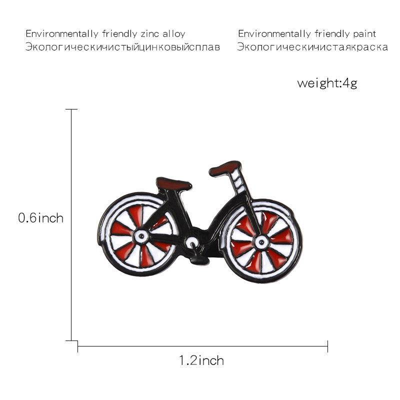 Cartoon Creative New Product Bicycle Brooch