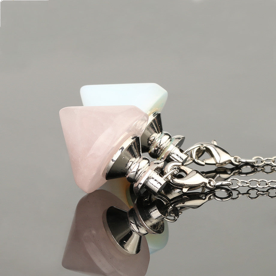 Obsidian-Accessoires Natürliches Kristallpendel