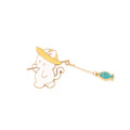 Bonito Broche de Insignia de Gato de Dibujos Animados Estilo Pescador