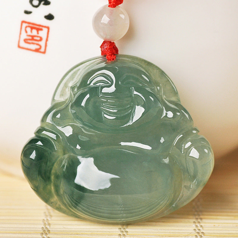 Jade Buddha Maitreya Buddha Anhänger