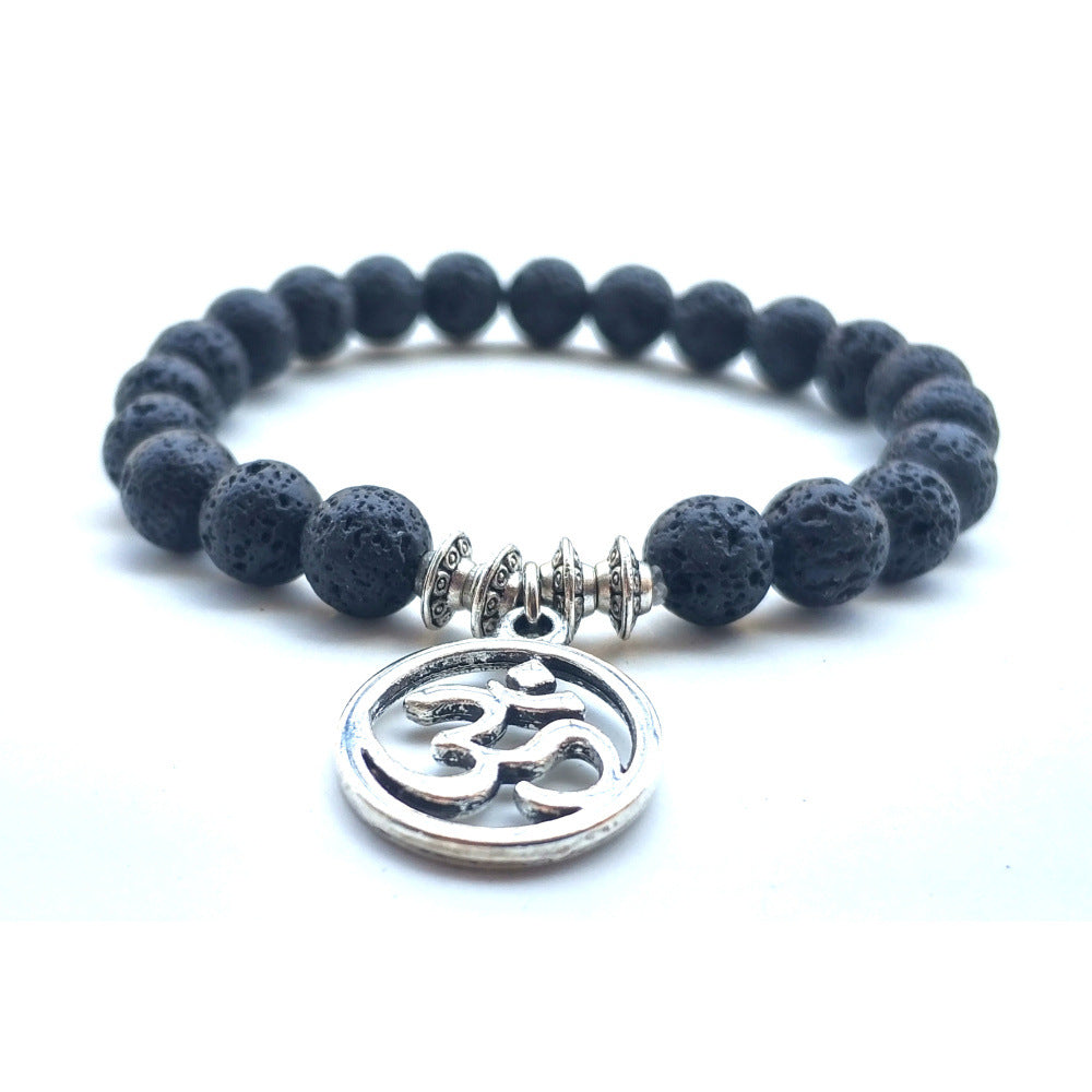 Lucky Tree OM Letter Pendant UFO Spacer