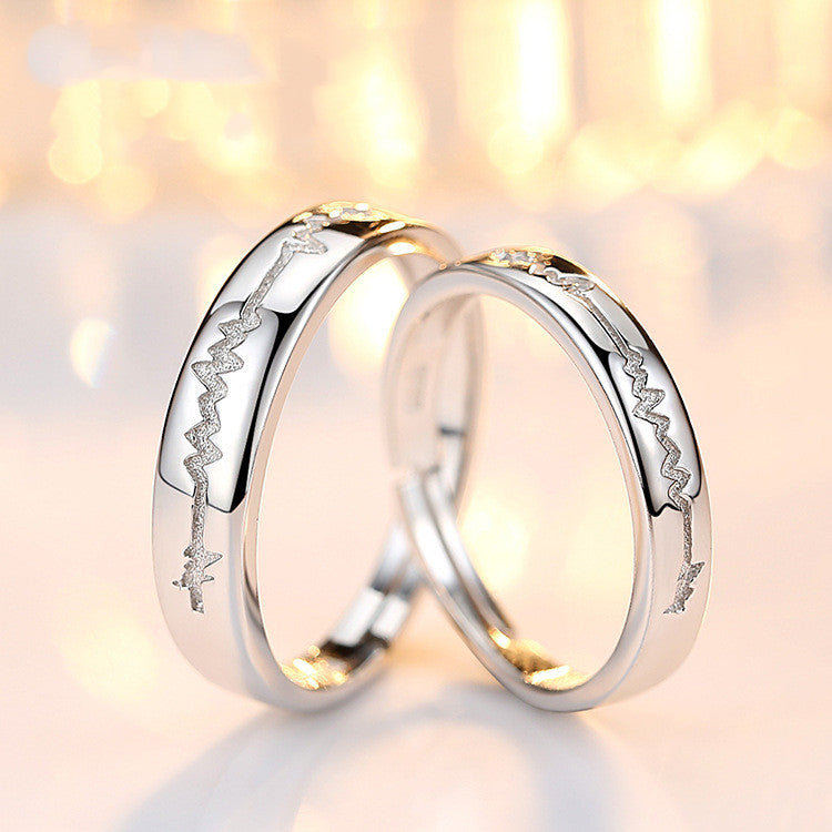 Anillo de plata de ley para pareja mujer