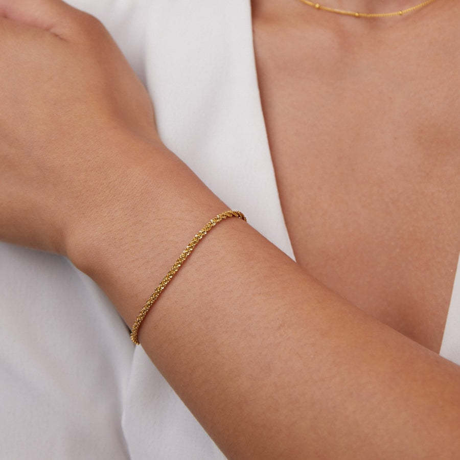 Pulsera de oro espumosa nueva de verano para mujer