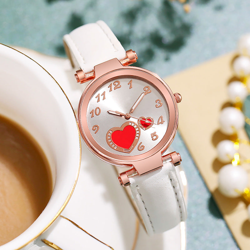 Reloj Retro Love para Mujer con Diseño Sencillo y Original