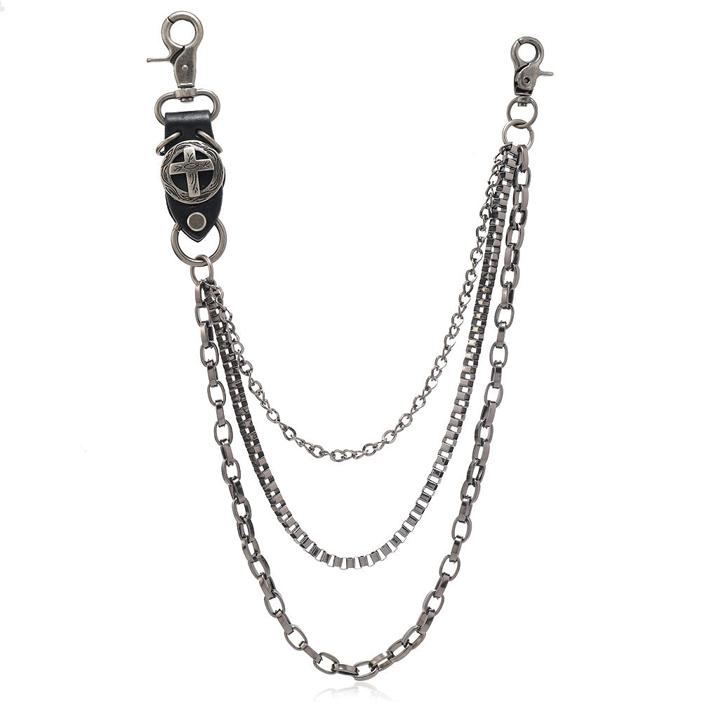Cadena vaquera de metal punk para cintura