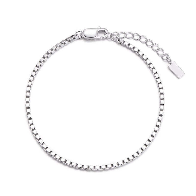Stainless Steel Box Chain Simple Minority All-match