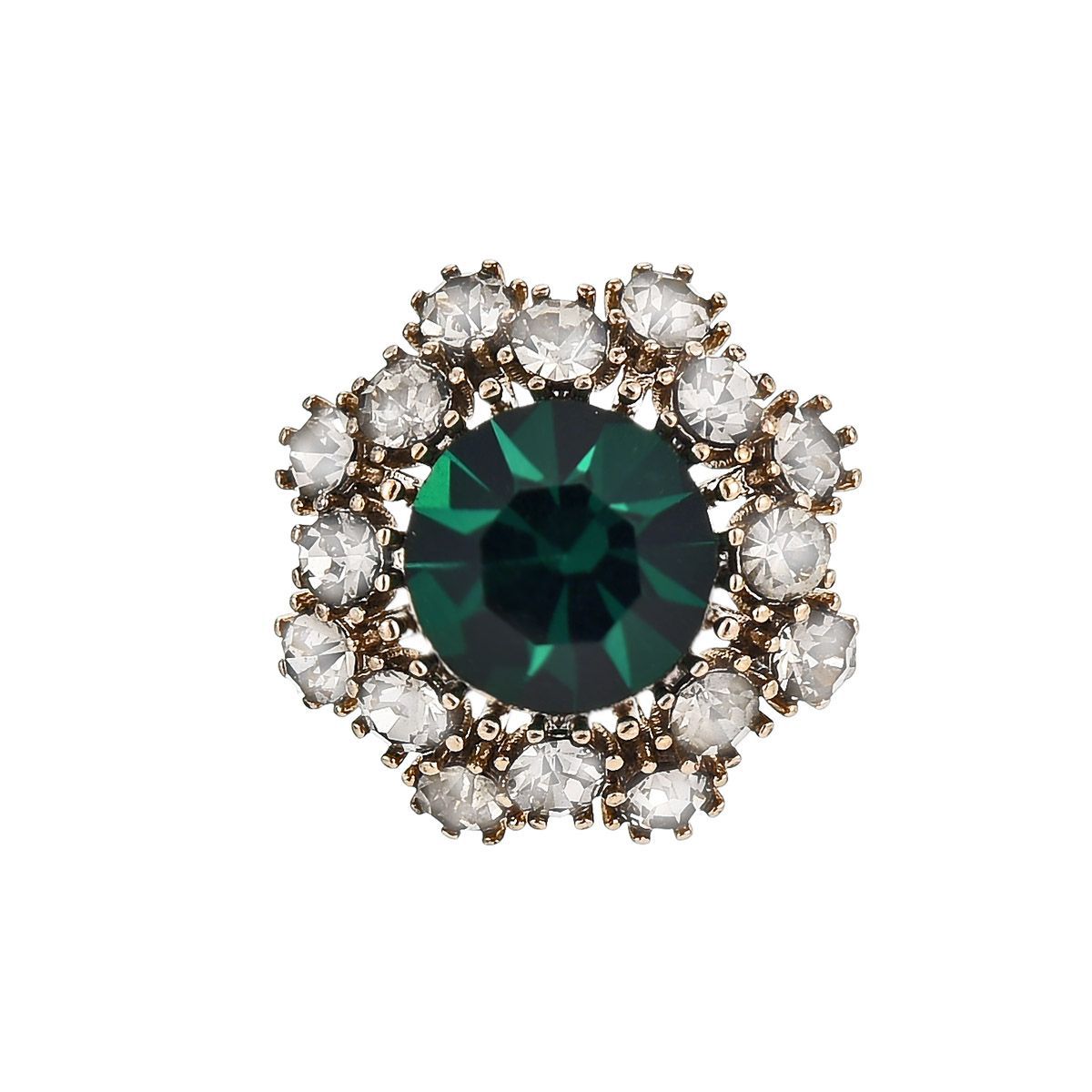 Crystal Brooch Horse Needle Brooch Anti-exposure Collar Buckle