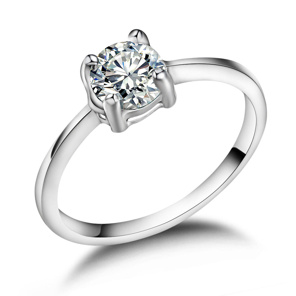 Anillos de boda personalizados de circonita para parejas