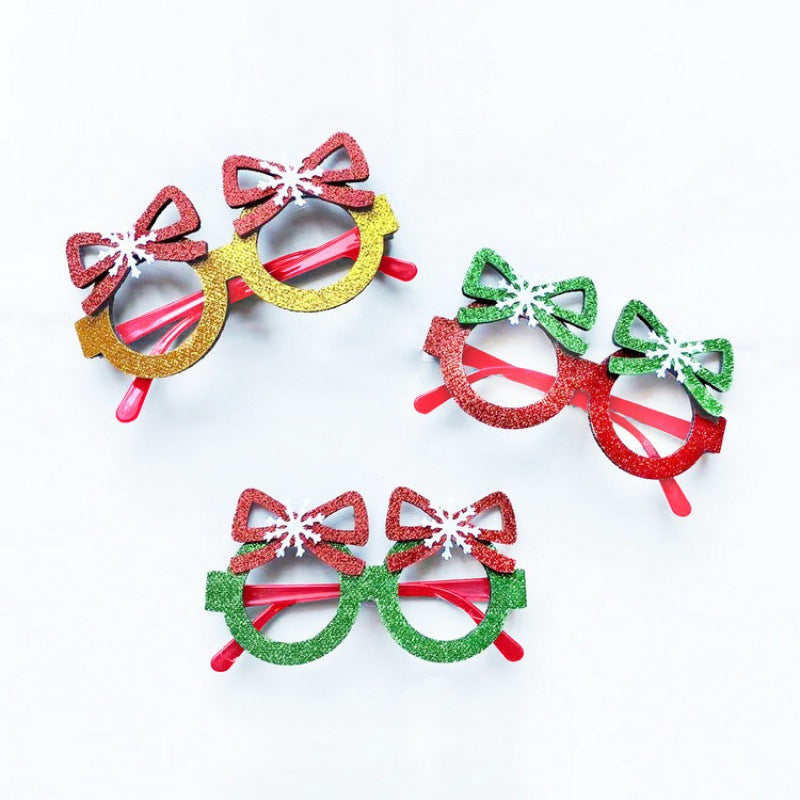 Weihnachtliche kreative Partybrille zum Verkleiden