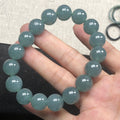 Pulsera de flor verde agua azul hielo esmeralda