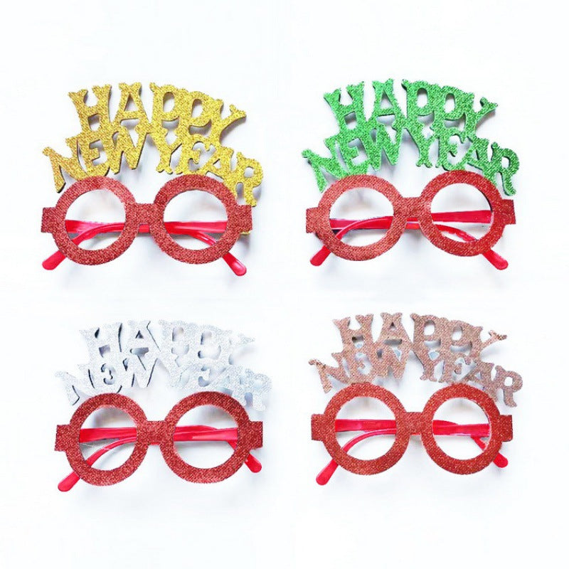 Weihnachtliche kreative Partybrille zum Verkleiden