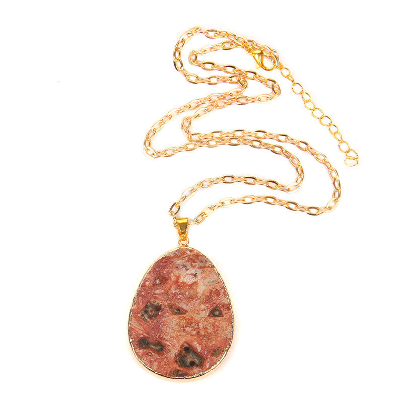 Mode Neues Produkt Temperament Natürliche Amethyst-Cluster-Halskette