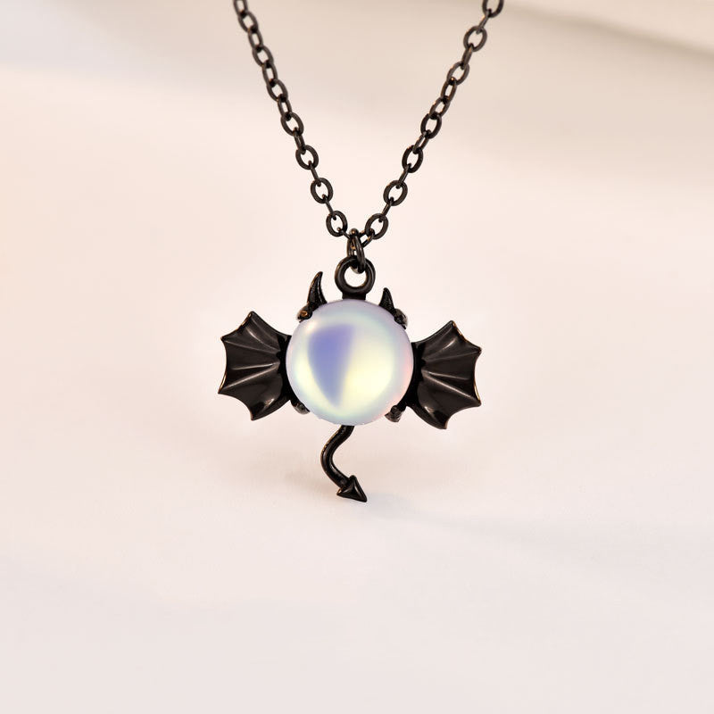 Halskette Dämon aus Sterlingsilber Halloween Schmuck