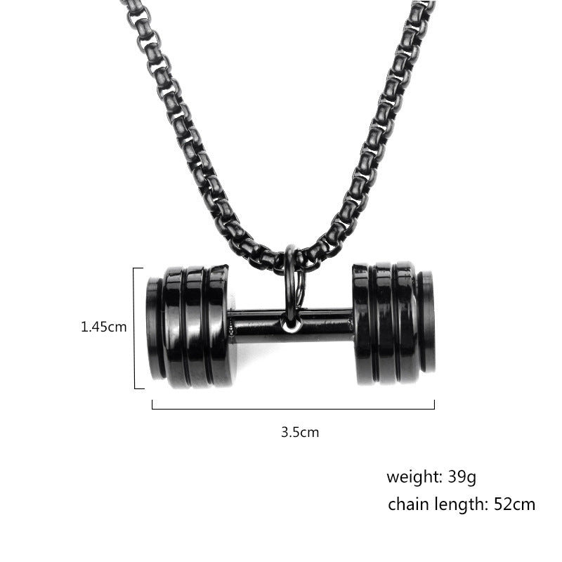 Titan-Stahl Sport-Hantel-Halskette