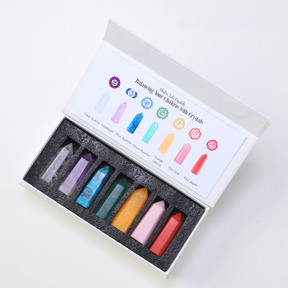 Naturkristall Sechskantprisma Roherz-Exemplar Entmagnetisierungsbox Geschenk