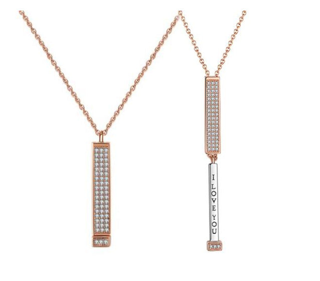 Explosiver Trend Süße Persönlichkeitskette Zirkon besetzter Diamant Mode Anhänger Schmuck