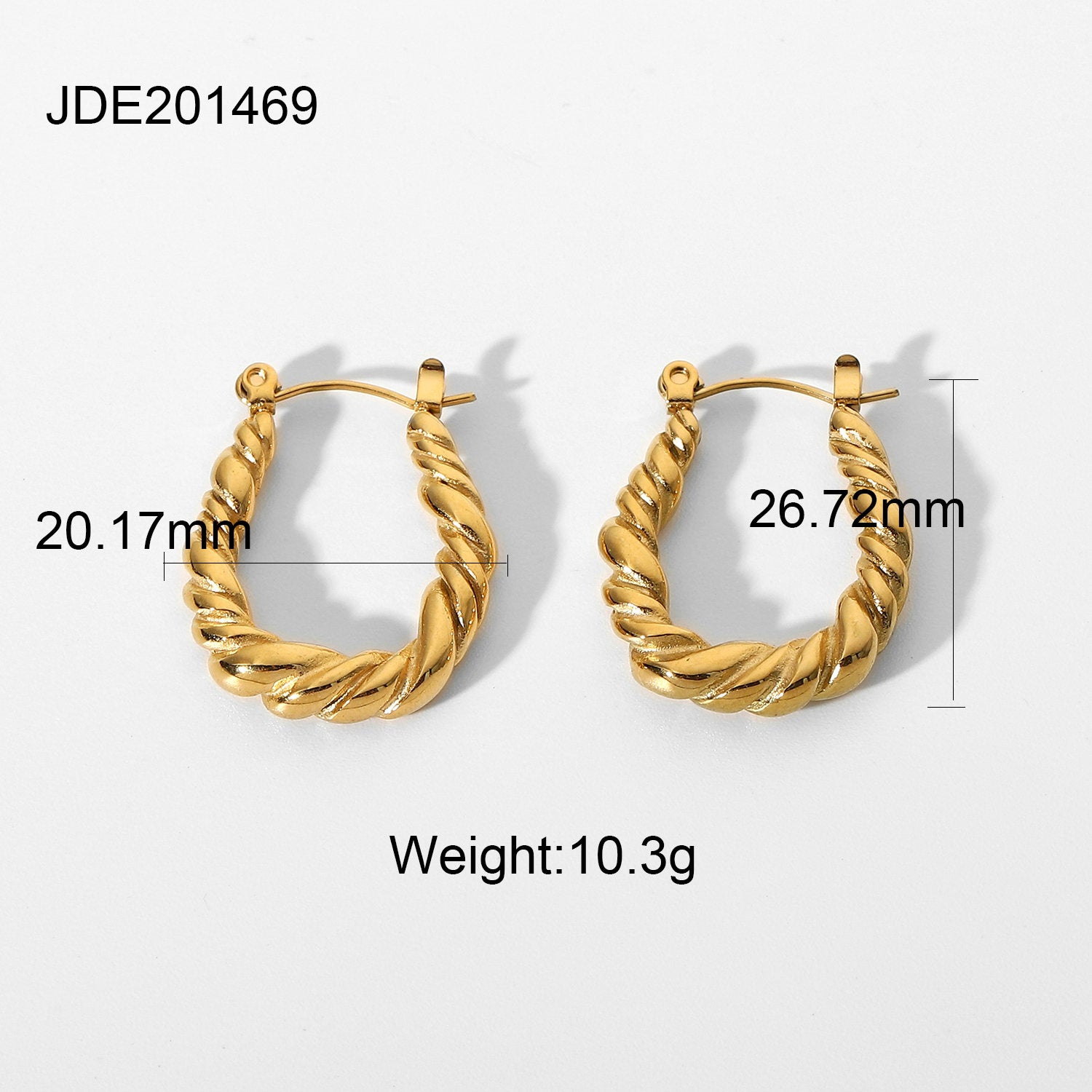 Temperament Circle Earrings Jewelry Accessories Stainless Steel
