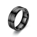 Anillo de titanio negro