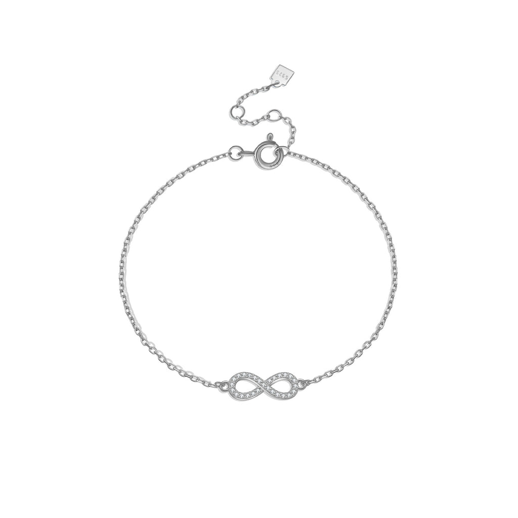 S925 Sterling-Silber Unendliche Liebe 8-Wort Armband Ornament