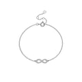 S925 Sterling-Silber Unendliche Liebe 8-Wort Armband Ornament