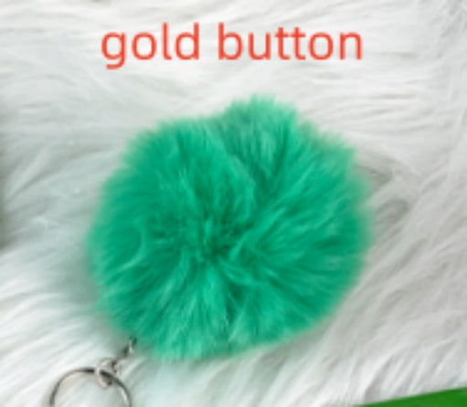 20 Colors Fluffy Fur Pom Pom Keychain Soft Faux Fur-like Ball Car Keyring Key Holder Women Bag Pendant Jewelry