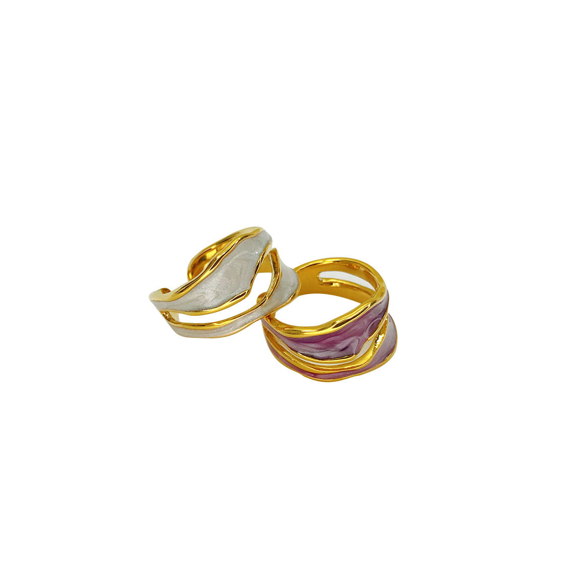 Ring Jurchen Vergoldung Damen Mode Temperament Emaille