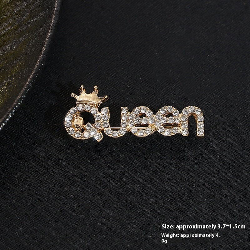 Nuevo Broche de Aleación de Alta Sensación de Nicho de Alta Gama, Pin para Abrigo y Traje, Corsage Versátil de Alta Gama