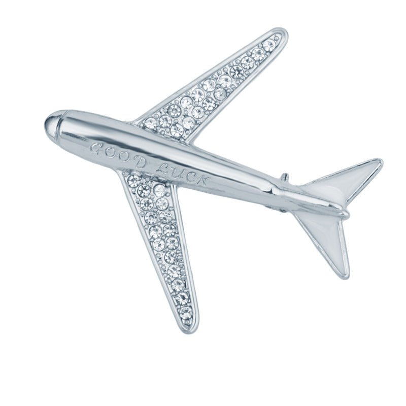 Herrenmode Einfache Geometrische Flugzeug Brosche