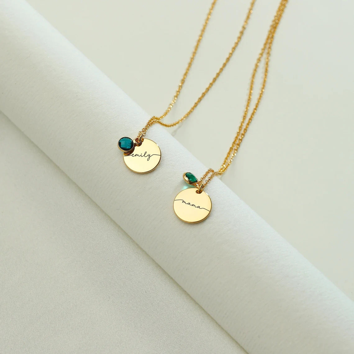 Personalized Laser Alphabet Name Pendant Necklace