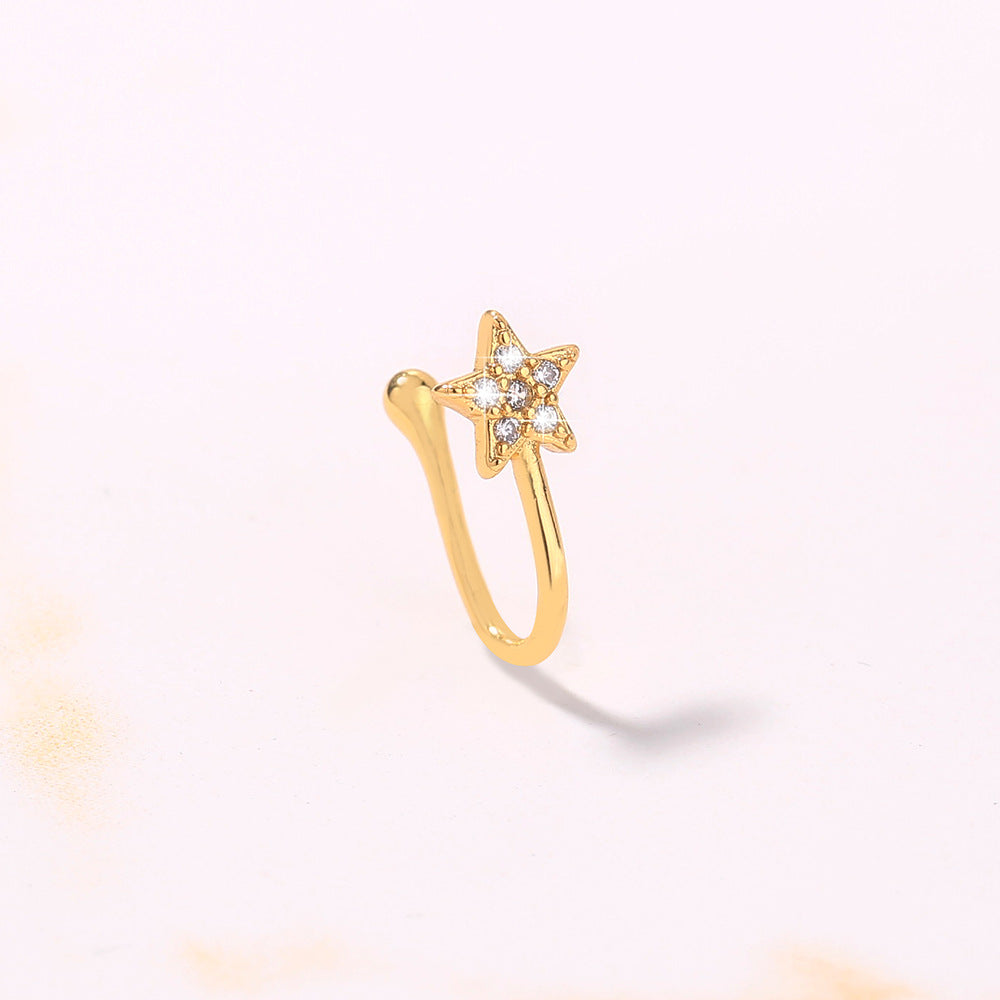 Anillos de nariz pequeños para mujer para perforaciones