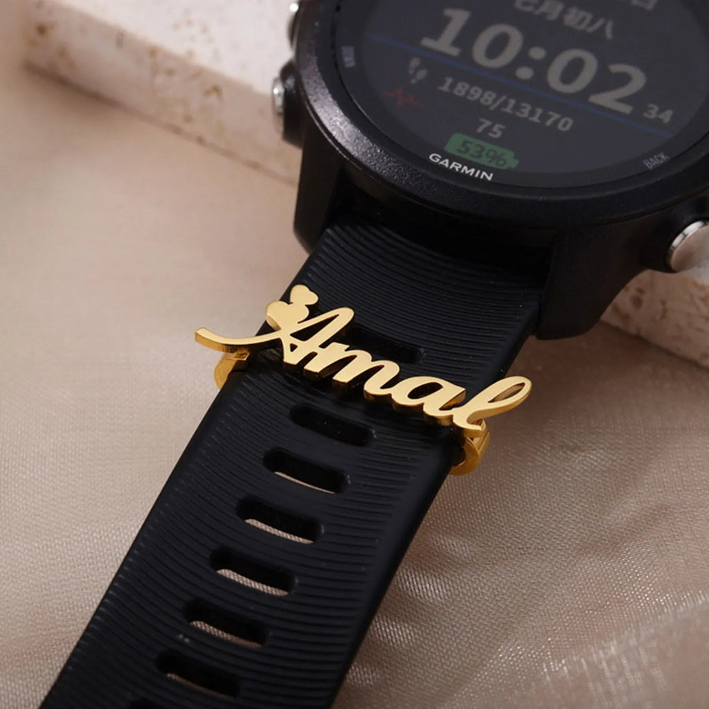 Edelstahl-Namensschild, kreatives, personalisiertes Armband, individuelle englische Buchstabenverzierung