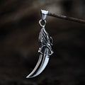 Nordischer Wikinger Wolfskopf-Anhänger aus Edelstahl