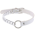Leather Ring Neckband Necklace O-ring Neck Band