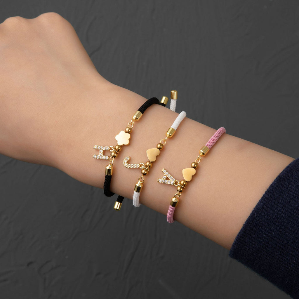 26 Letter Stainless Steel Bracelet