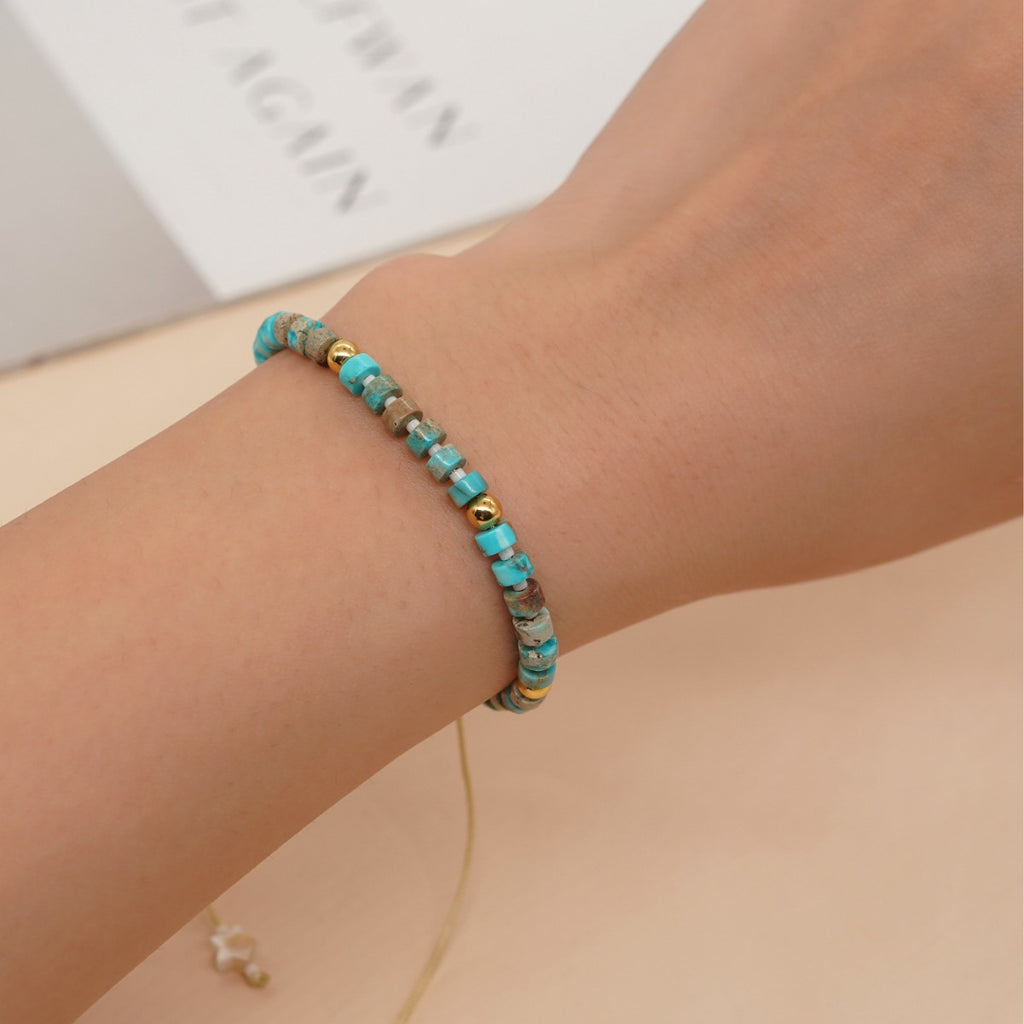 Oil Painting Artistic Bracelet Emperor Stone Shell Five-pointed Star Bracelet