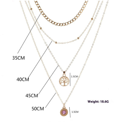 Fashionable All-match Retro Lucky Tree Necklace
