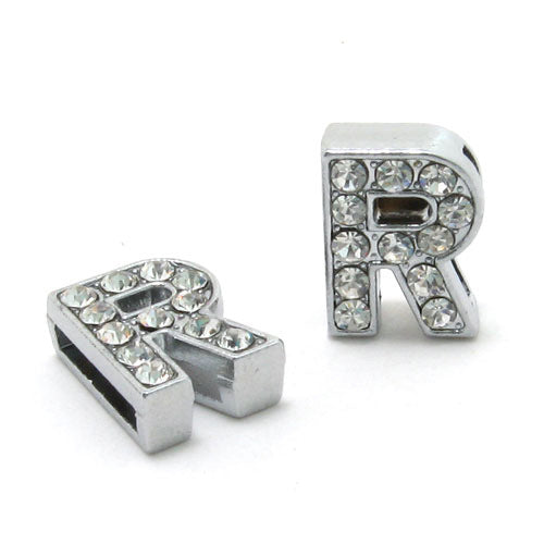 DIY Letter Bracelet 10mm Rhinestone Letter Beads