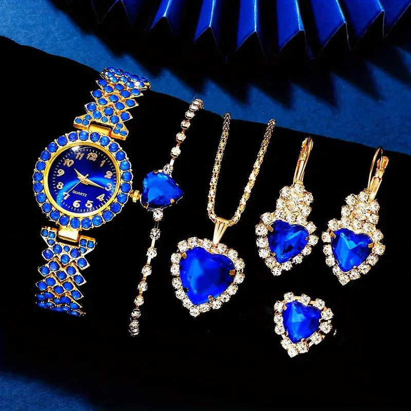 Adorno de reloj de diamantes, traje, corazón, como adorno de collar, regalo