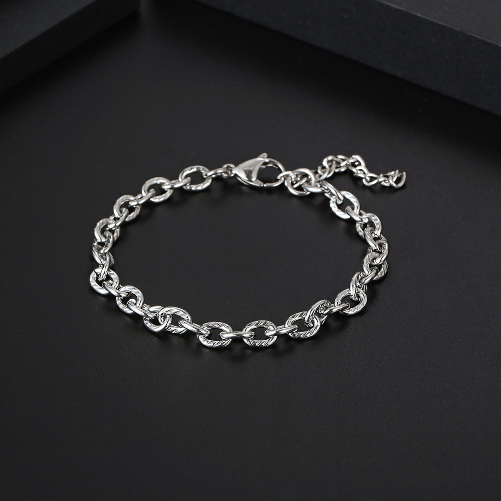 Stainless Steel Chain Special-shaped Chain Hip Hop Men's Bracelet