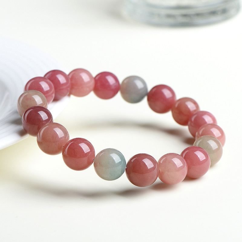 Crystal Natural Milkshake Tourmaline Jade Bracelet