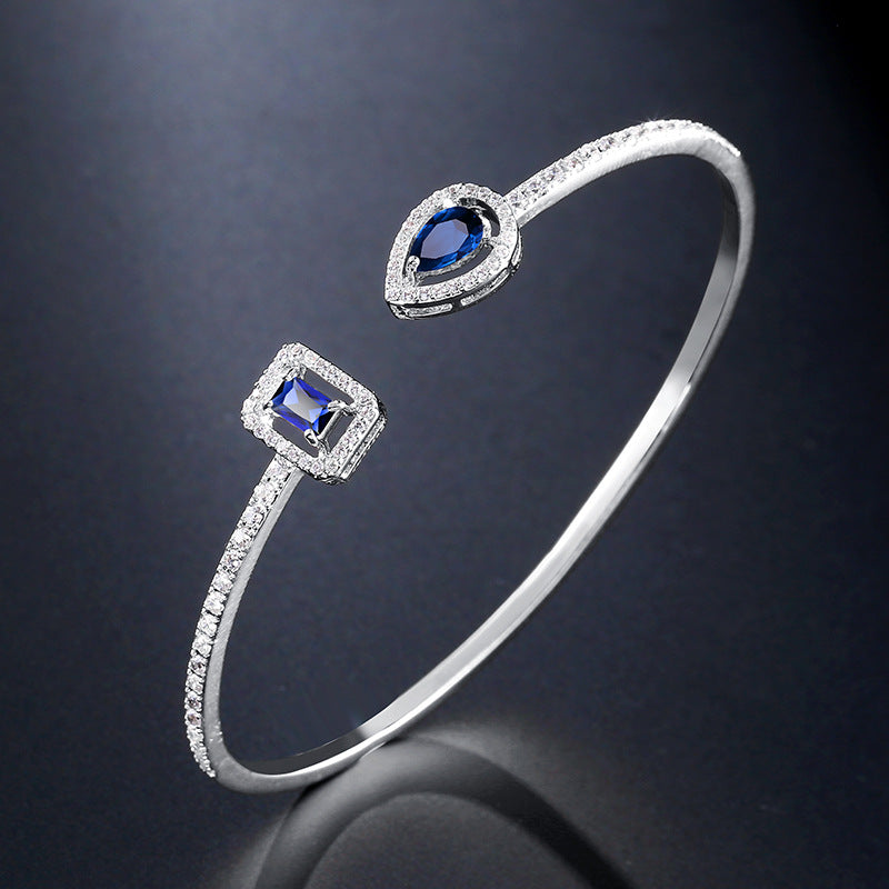 Schlichtes und exquisites Armband mit Mikro-Inlay aus AAA-Zirkon