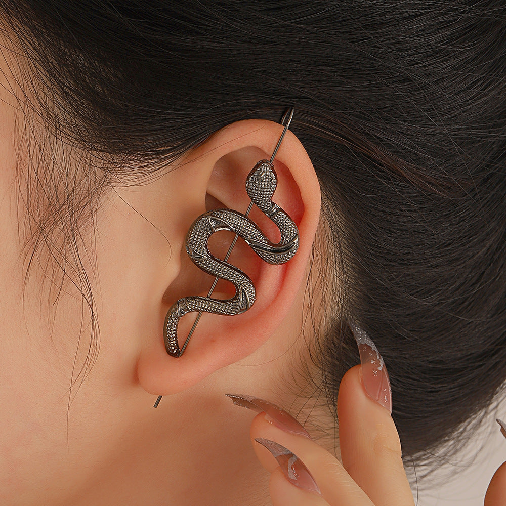 Pendiente de serpiente simulada para mujer con personalidad de moda