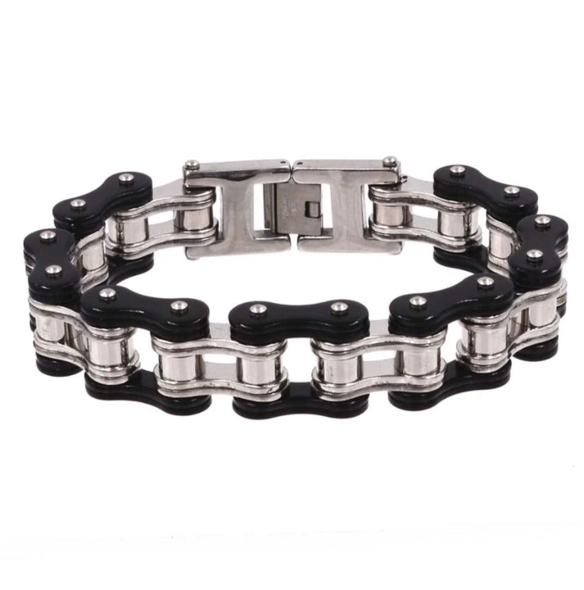 Simple Men's Titanium Steel Bicycle Bracelet