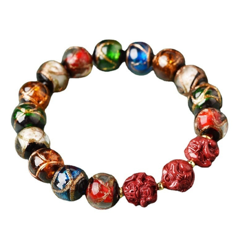 Glazed Bracelet Three-in-one Bracelet Rabbit Dragon Mouse Snake Horse Rabbit
