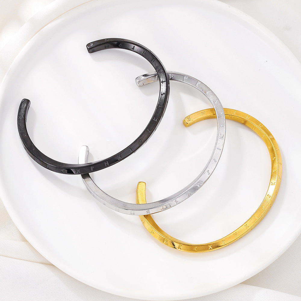 Pulsera Mobius de aleación para hombre con apertura