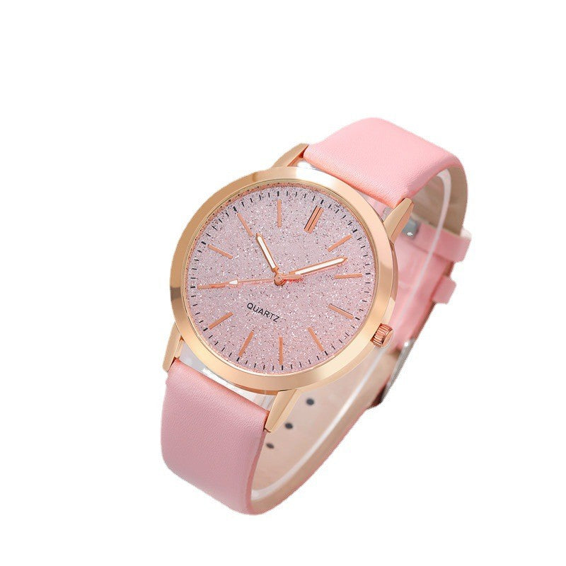 Conjunto de reloj de cuarzo de mujer con puntero redondo
