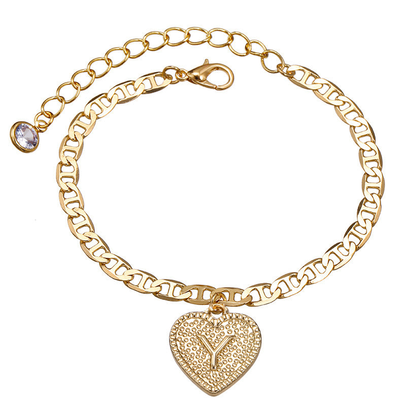 26 English Letters Fashion Men's And Women's Beach Chain