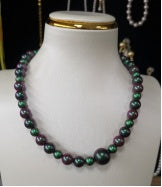 Collar de aleación de cobre Perla de Cristal--Solo recogida personal