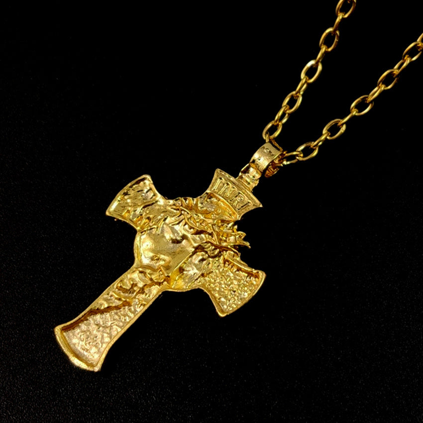 Neue Dornen Jesus Kreuz Halskette für Männer