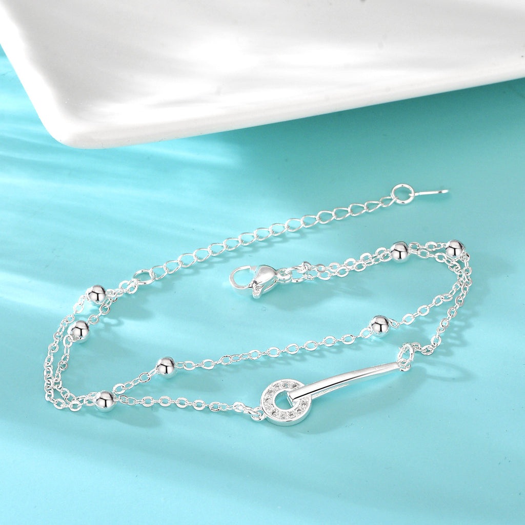 Doppellagiges Twin Ring Armband für Damen